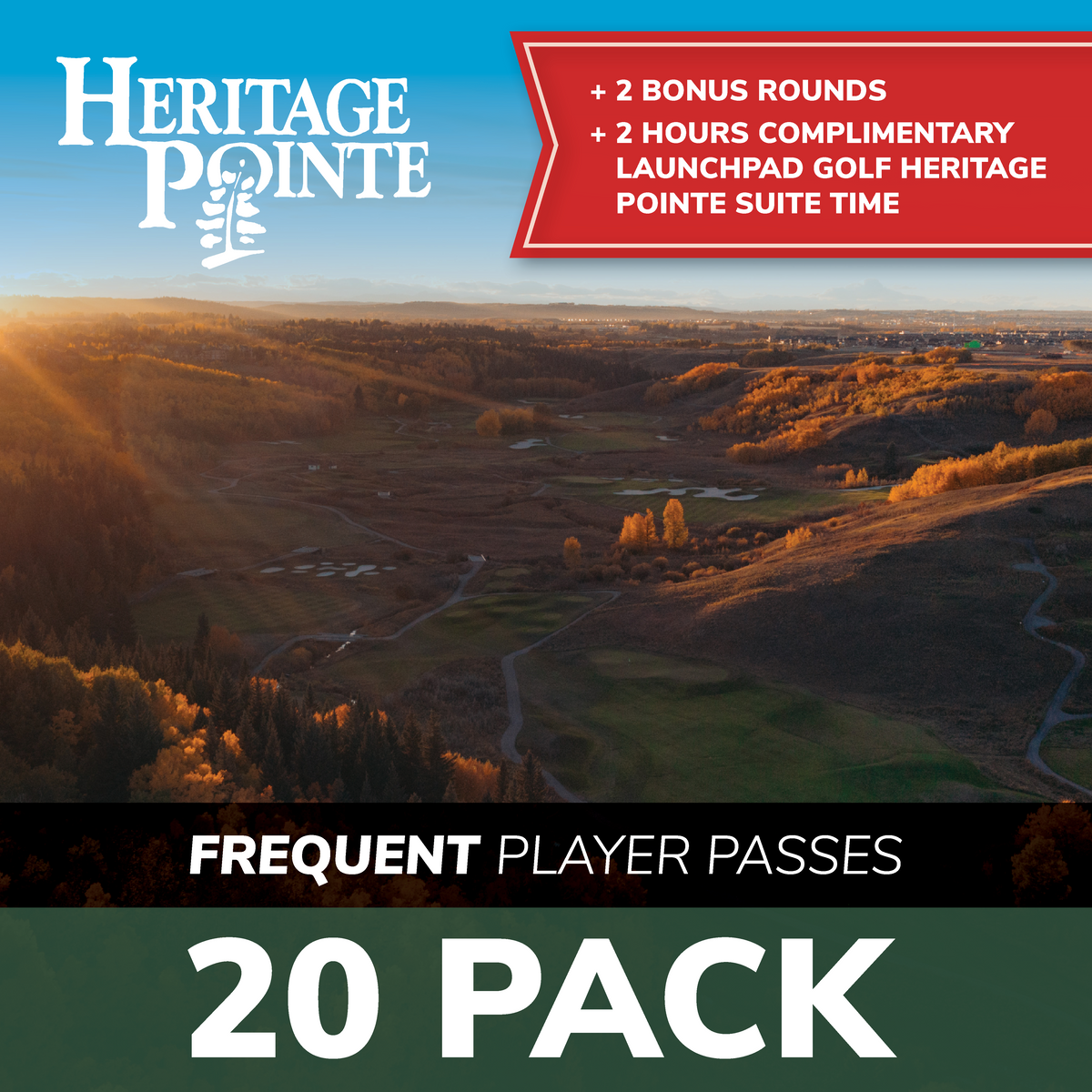 20 Pack + 2 Bonus Rounds – Heritage Pointe Golf Club